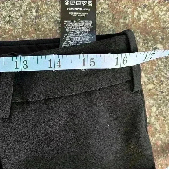 EUC Aritzia Babaton Pleated Wide Leg High Rise Pant Trouser Black Sz 12 - Picture 9 of 13